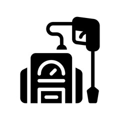 power washing glyph icon