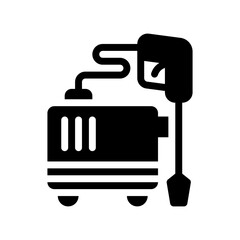 Obraz premium power washing glyph icon