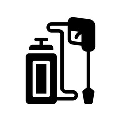 power washing glyph icon