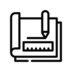 blueprint line icon