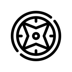 Obraz premium compass line icon