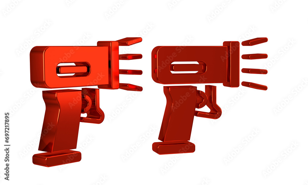 Poster red scanner scanning bar code icon isolated on transparent background. barcode label sticker. identi