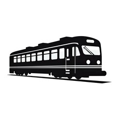 Vintage train logo isolated on white