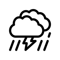rain line icon