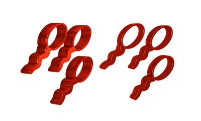 Red Sperm icon isolated on transparent background.