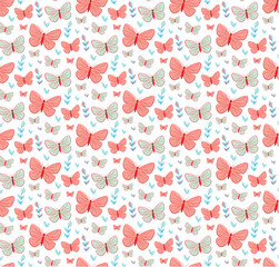seamless background with hearts