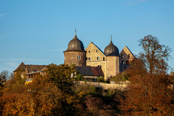 The sleeping beauty castle Sababurg in Hesse - obrazy, fototapety, plakaty