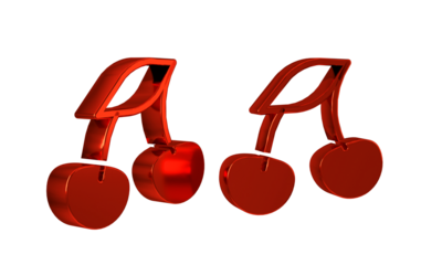 Red Fresh summer berries icon isolated on transparent background. Berry fruit.