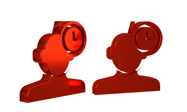 Red Insomnia icon isolated on transparent background. Sleep disorder with capillaries and pupils. Fatigue and stress.