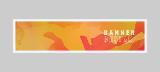 Gradient grainy abstract horizontal banner background design