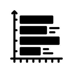bar chart glyph icon
