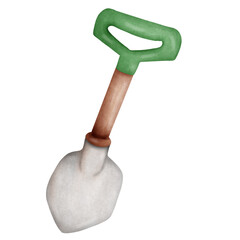 garden trowel isolated on white