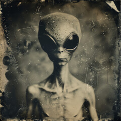 Vintage Foto - Alien