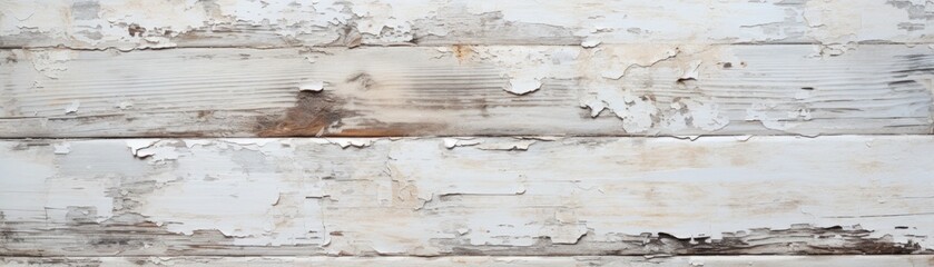 Distressed White Wooden Texture - Ideal for Coastal Decor Themes and Rustic Backgrounds