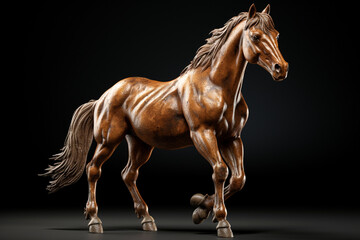 Obraz na płótnie Canvas the figurine of a horse