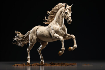 Naklejka premium the figurine of a horse