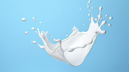 Obraz na płótnie Canvas splash of milk. Generative Ai