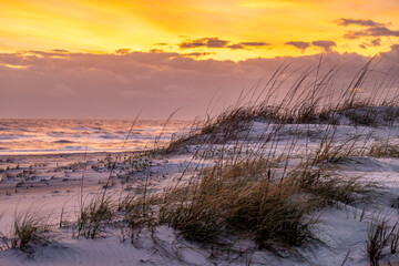 sunset on beach