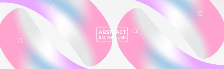 Obraz premium Fluid gradient abstract colorful geometric trendy modern template background vector design