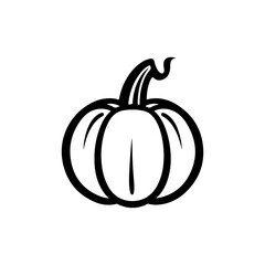 Flat halloween cute pumpkin isolated vector  on white background ai generated 