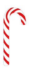 Candy cane isolated on white background