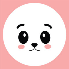 Kawaii cute panda  cartoon vector icon illustration animal