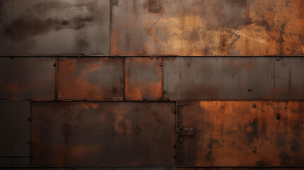brown metal texture - obrazy, fototapety, plakaty
