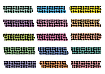 千鳥格子柄のマスキングテープ 02