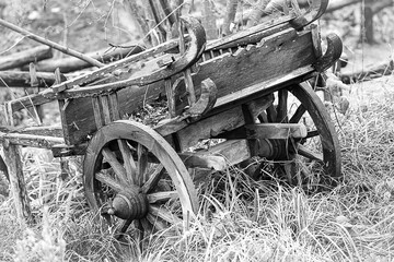 alter historischer Transport Karren