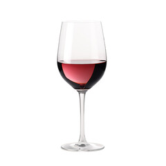 red wine glass isolated
