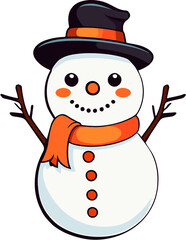 snowman with hat
