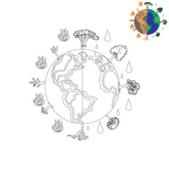 save the planet pattern 