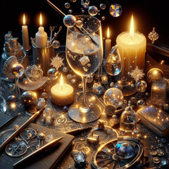 holiday table decoration