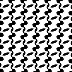 Abstract Shapes.Vector Seamless Black and White Pattern.Design element for prints, decoration, cover, textile, digital wallpaper, web background, wrapping paper, clothing, fabric, packaging, cards, ti