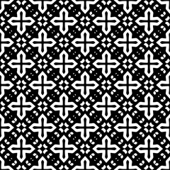 Abstract Shapes.Vector Seamless Black and White Pattern.Design element for prints, decoration, cover, textile, digital wallpaper, web background, wrapping paper, clothing, fabric, packaging, cards, ti