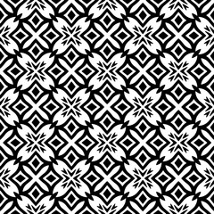 Abstract Shapes.Vector Seamless Black and White Pattern.Design element for prints, decoration, cover, textile, digital wallpaper, web background, wrapping paper, clothing, fabric, packaging, cards, ti