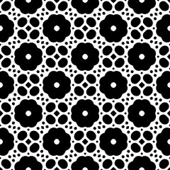 Abstract Shapes.Vector Seamless Black and White Pattern.Design element for prints, decoration, cover, textile, digital wallpaper, web background, wrapping paper, clothing, fabric, packaging, cards, ti