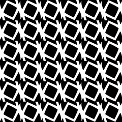 Abstract Shapes.Vector Seamless Black and White Pattern.Design element for prints, decoration, cover, textile, digital wallpaper, web background, wrapping paper, clothing, fabric, packaging, cards, ti
