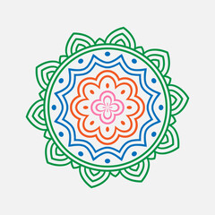 colourful mandala design Luxury mandala Free Vector background 10