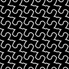 Abstract Shapes.Vector Seamless Black and White Pattern.Design element for prints, decoration, cover, textile, digital wallpaper, web background, wrapping paper, clothing, fabric, packaging, cards, ti