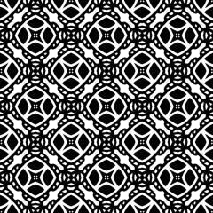 Abstract Shapes.Vector Seamless Black and White Pattern.Design element for prints, decoration, cover, textile, digital wallpaper, web background, wrapping paper, clothing, fabric, packaging, cards, ti