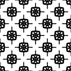 Abstract Shapes.Vector Seamless Black and White Pattern.Design element for prints, decoration, cover, textile, digital wallpaper, web background, wrapping paper, clothing, fabric, packaging, cards, ti