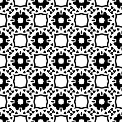 Abstract Shapes.Vector Seamless Black and White Pattern.Design element for prints, decoration, cover, textile, digital wallpaper, web background, wrapping paper, clothing, fabric, packaging, cards, ti