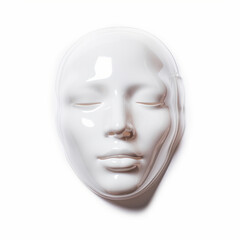 gel mask round edge pack in a clear white background