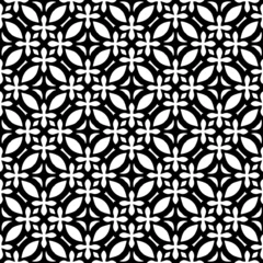 Foto op Aluminium Abstract Shapes.Vector Seamless Black and White Pattern.Design element for prints,decoration,cover,textile,digital,wallpaper, web background,wrapping paper,clothing,fabric,packaging,cards, invitations © t2k4
