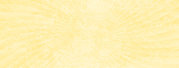Yellow background with scuffing and rays coming out of the middle.