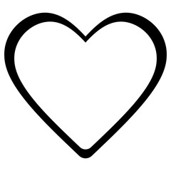 love romance icon outline, heart shape outline vector - obrazy, fototapety, plakaty