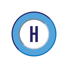 Initial Letter Logo H Template Vector Design