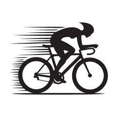 City Twilight Trail: Woman Cycling Silhouette Alongside River, Urban Fitness and Healthy Living - Chic Black and White Girl Riding Bicycle Silhouette
