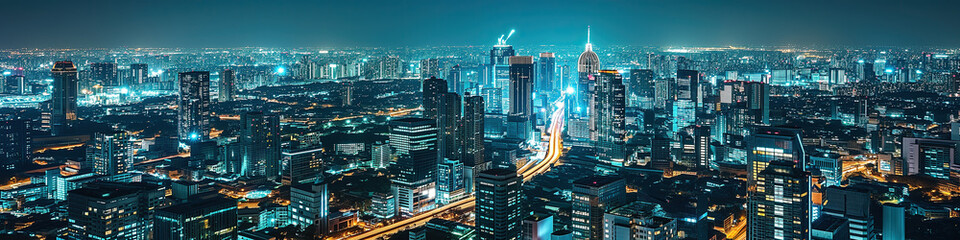 Fototapeta na wymiar cityscape by night
